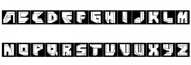 NeoPanSquares Schriftart Groß