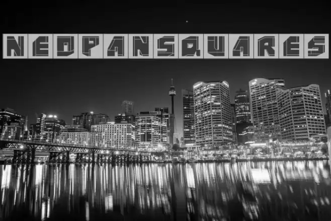 NeoPanSquares Font examples