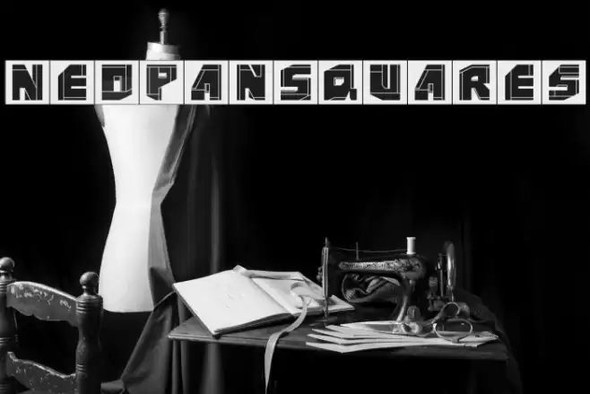 NeoPanSquares Font examples