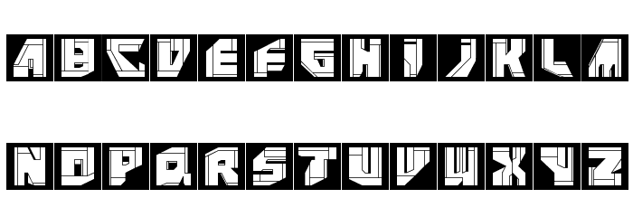 NeoPanSquares Font LOWERCASE