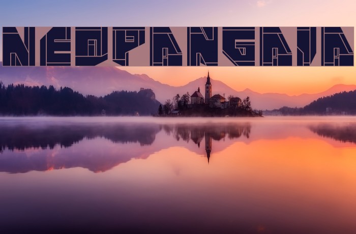 NeoPangaia Font examples