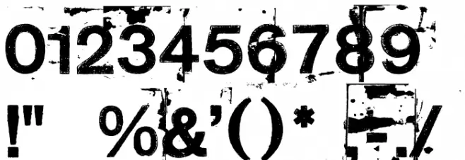 NeoPrint M319 Font OTHER CHARS