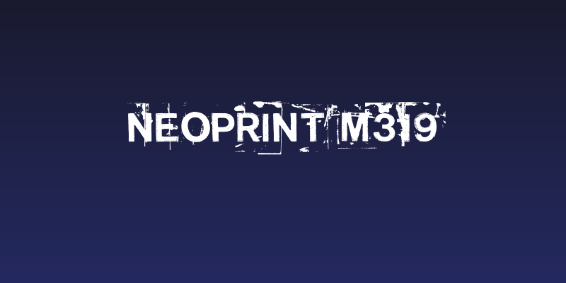 NeoPrint M319 Social Header