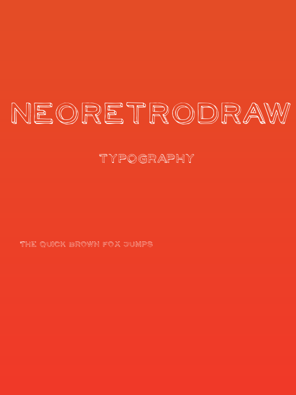 NeoRetroDraw Poster