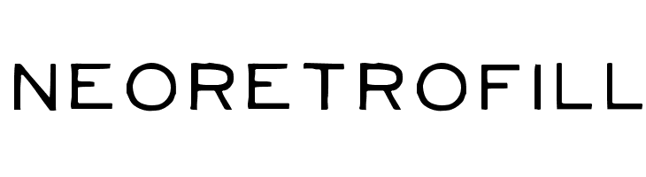 NeoRetroFill  Frei Schriftart Herunterladen