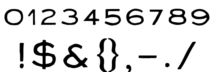 NeoRetroFill Font OTHER CHARS