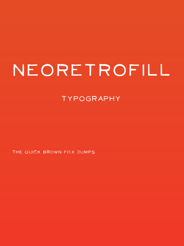 NeoRetroFill Poster