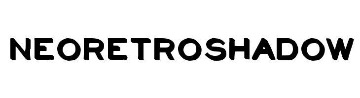 NeoRetroShadow Font