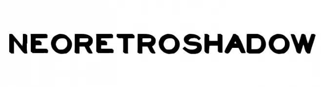 NeoRetroShadow  font caratteri gratis