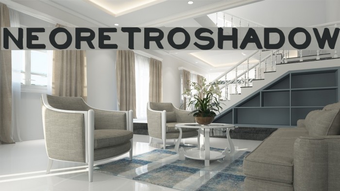 NeoRetroShadow Font examples