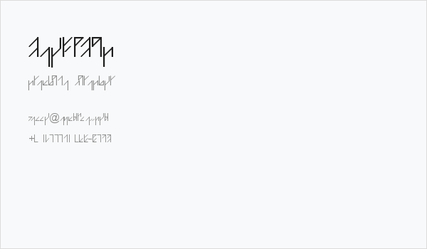 NeoRunic Business Card