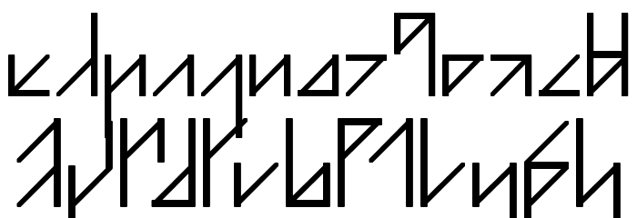 NeoRunic Font LOWERCASE
