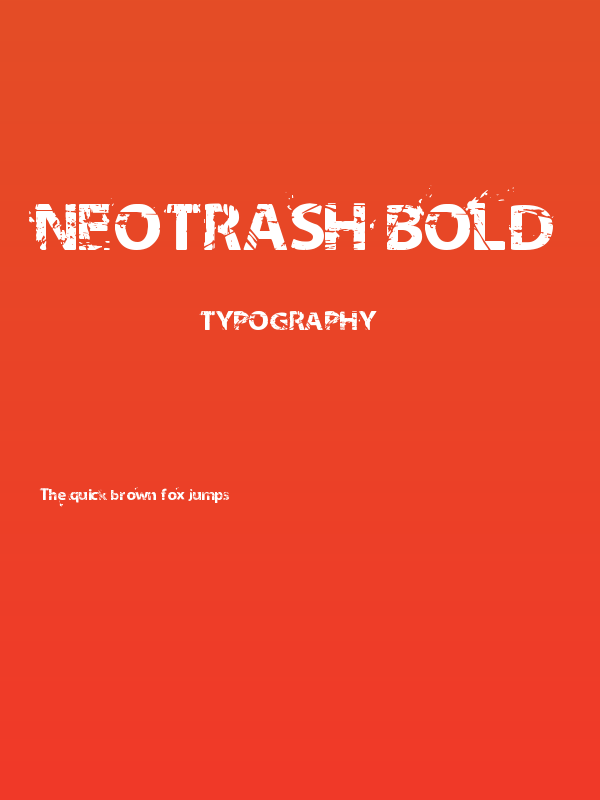 NeoTrash Bold Poster