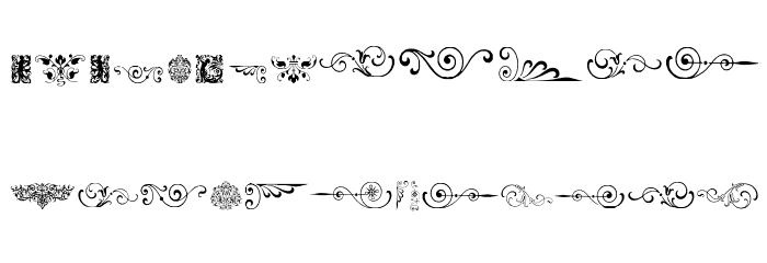 NeoclassicFleuronsFree Font LOWERCASE