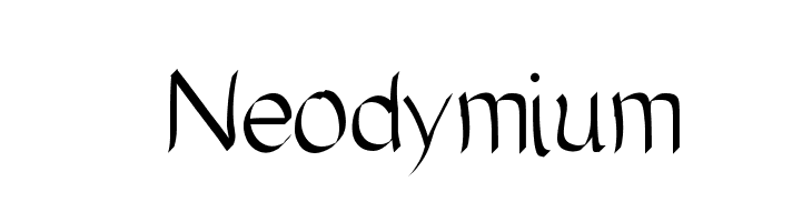 Neodymium Font