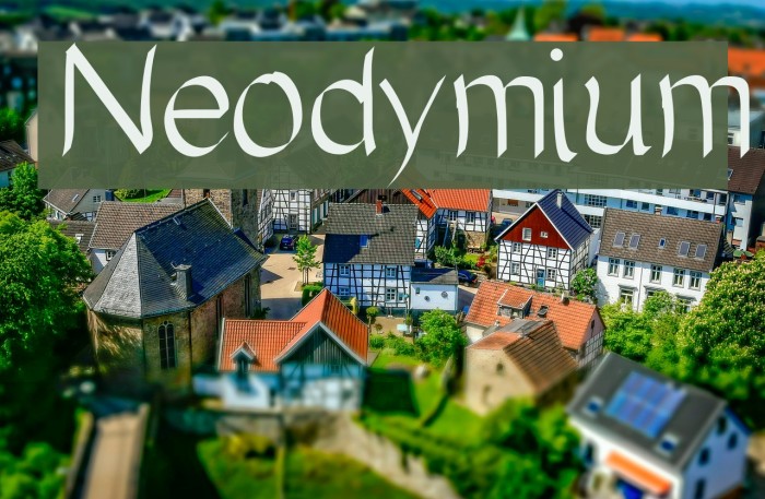 Neodymium Font examples