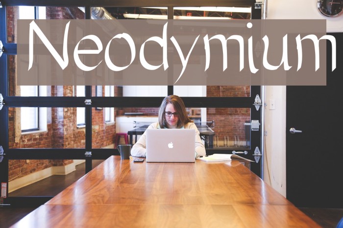Neodymium Font examples
