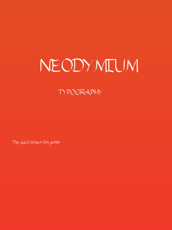 Neodymium Poster