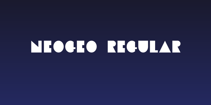 Neogeo Regular Social Header