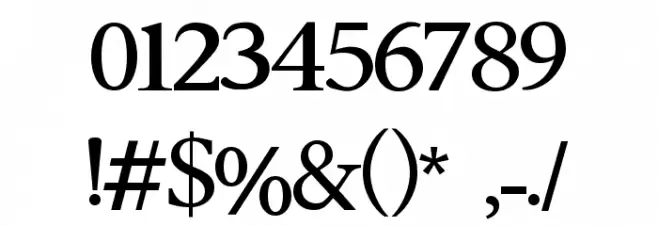 Neogordon Font OTHER CHARS