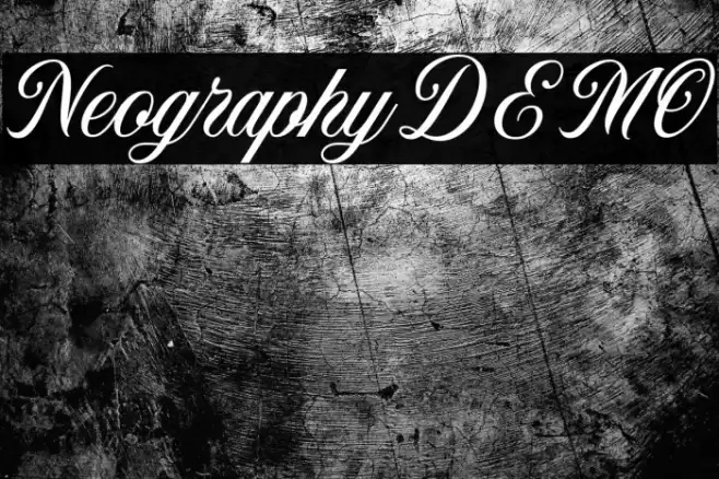 NeographyDEMO Font examples