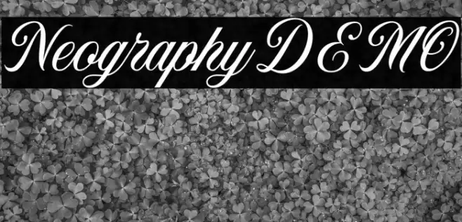 NeographyDEMO Font examples
