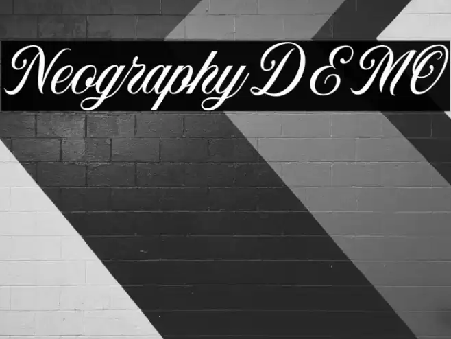 NeographyDEMO Font examples