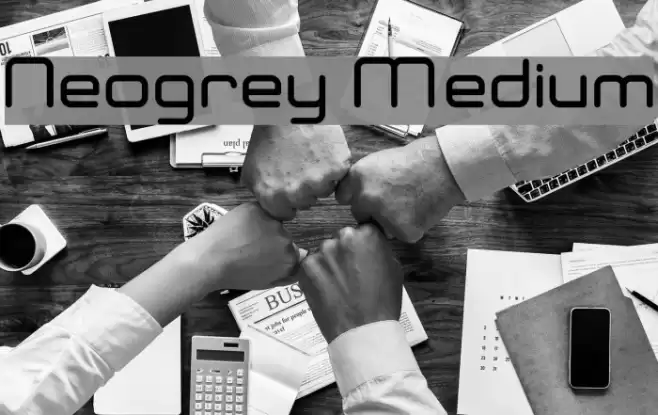 Neogrey Medium Font examples
