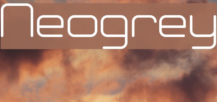 Neogrey Font examples
