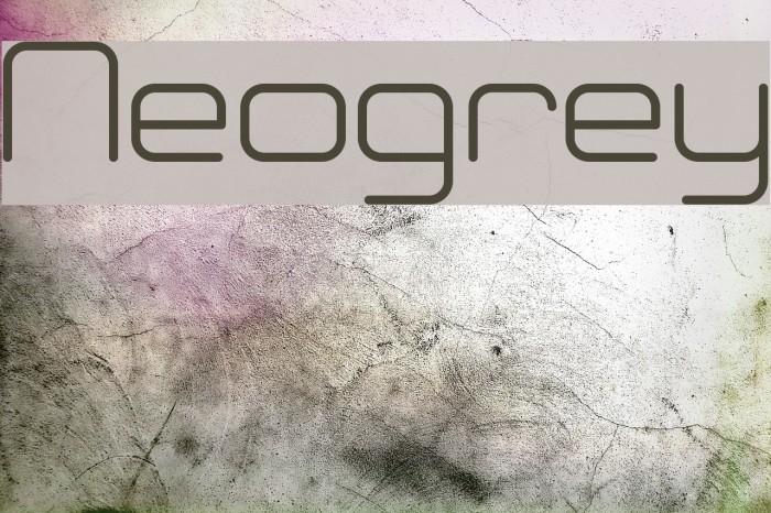 Neogrey Font examples