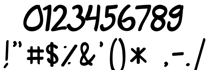 Neolion Caligraphy Font OTHER CHARS