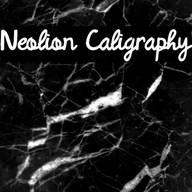 Neolion Caligraphy Font examples