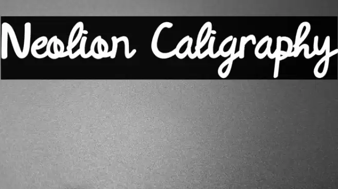 Neolion Caligraphy Font examples