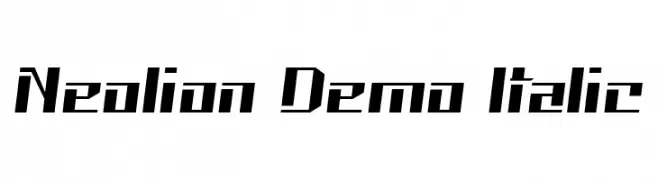 Neolion Demo Italic  Скачать бесплатные шрифты