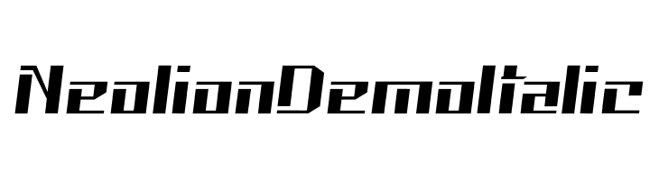 Neolion Demo Italic  Frei Schriftart Herunterladen