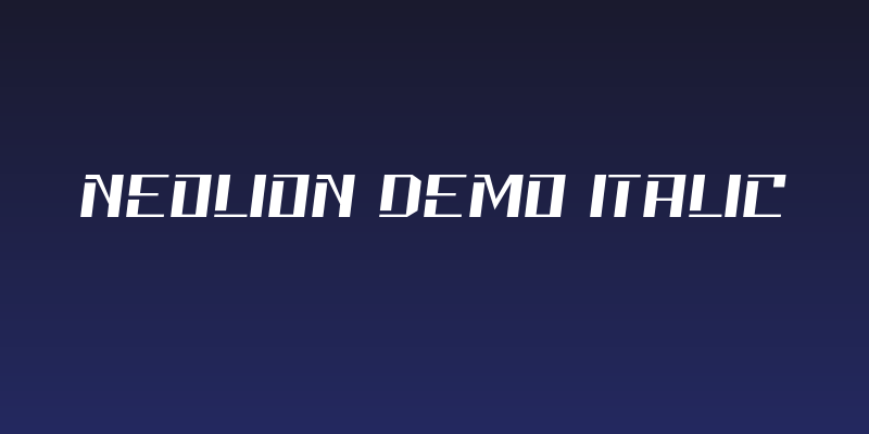 Neolion Demo Italic Social Header