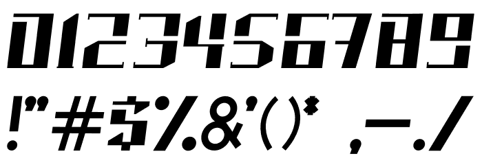 Neolion Italic Font OTHER CHARS