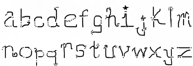 Neomarkerism Schriftart Kleinbuchstaben