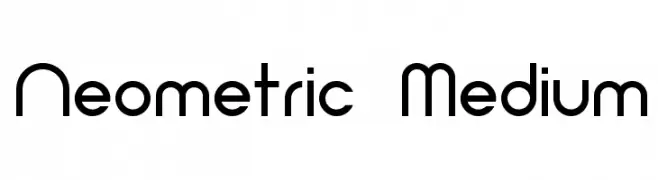 Neometric-Medium  Frei Schriftart Herunterladen