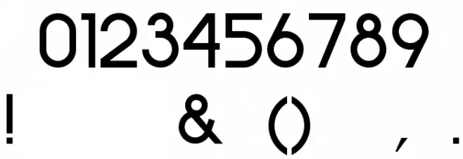 Neometric-Medium Font OTHER CHARS