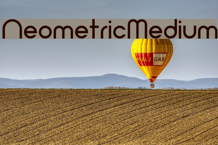 Neometric-Medium Font examples