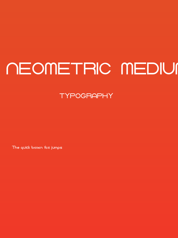 Neometric-Medium Poster