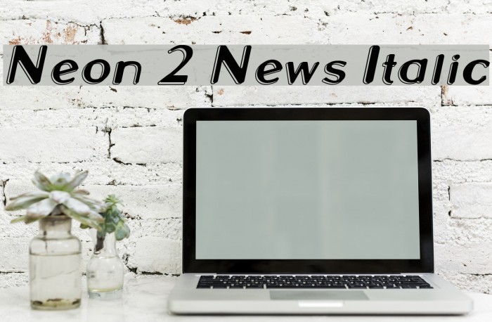 Neon 2 News Italic Font examples