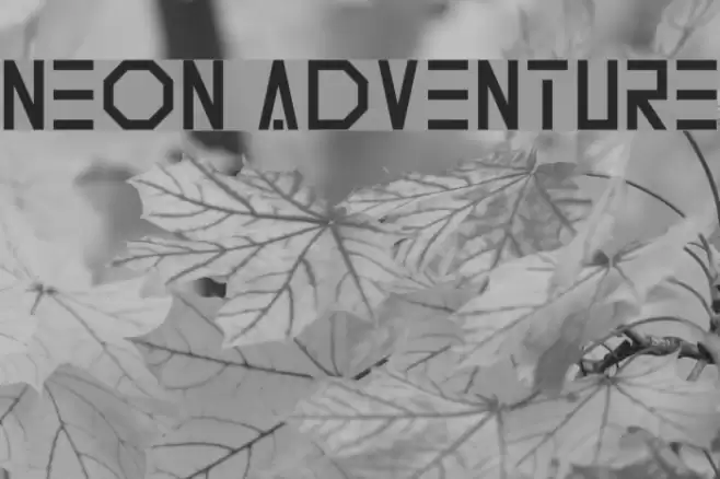 Neon Adventure Font examples