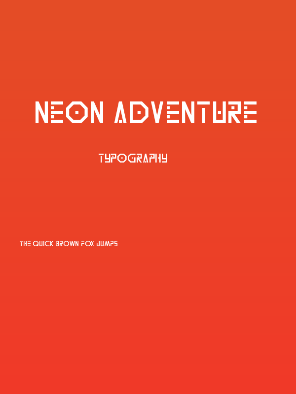 Neon Adventure Poster