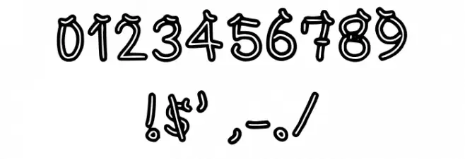 Neon Artisan Regular Font OTHER CHARS