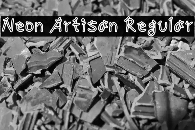 Neon Artisan Regular Font examples