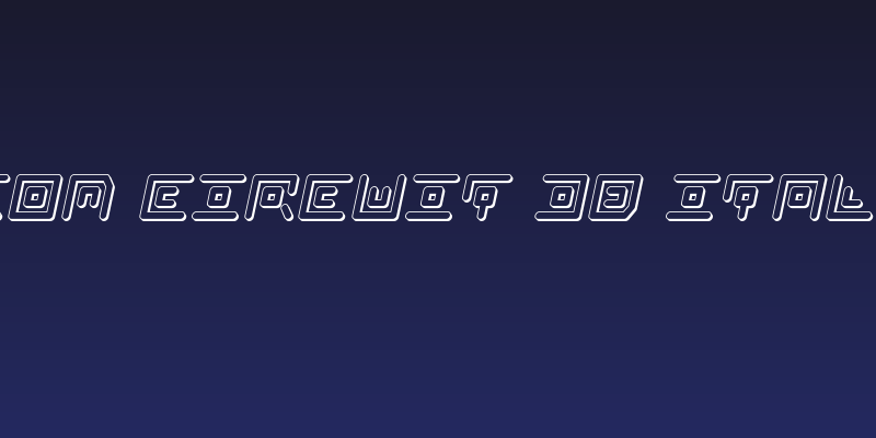 Neon Circuit 3D Italic Social Header