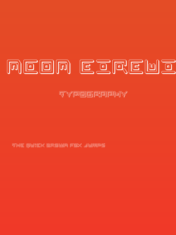 Neon Circuit 3D Poster