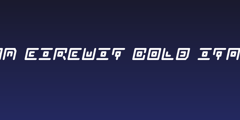 Neon Circuit Bold Italic Social Header